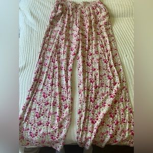 Artisan DeLuxe floral wide leg pants sz:M